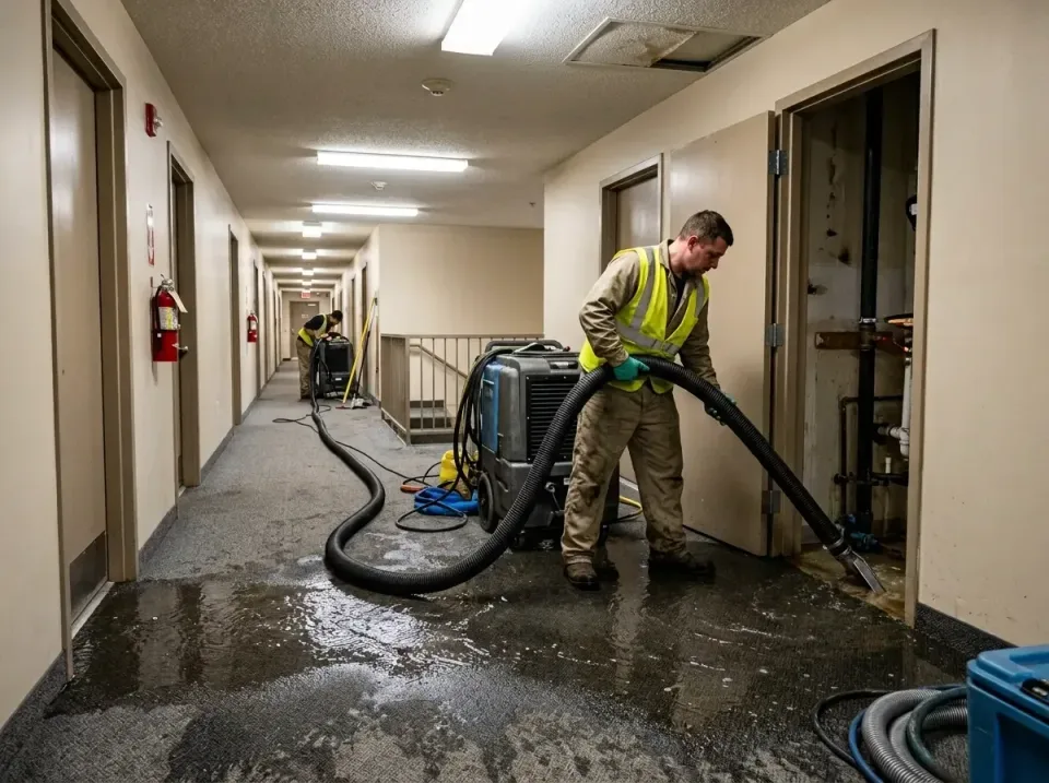 multi-unit-apartment-hallway-f-005 — frequently asked questions, Emergency Burst Pipe Water Extraction & Removal in Westvill…